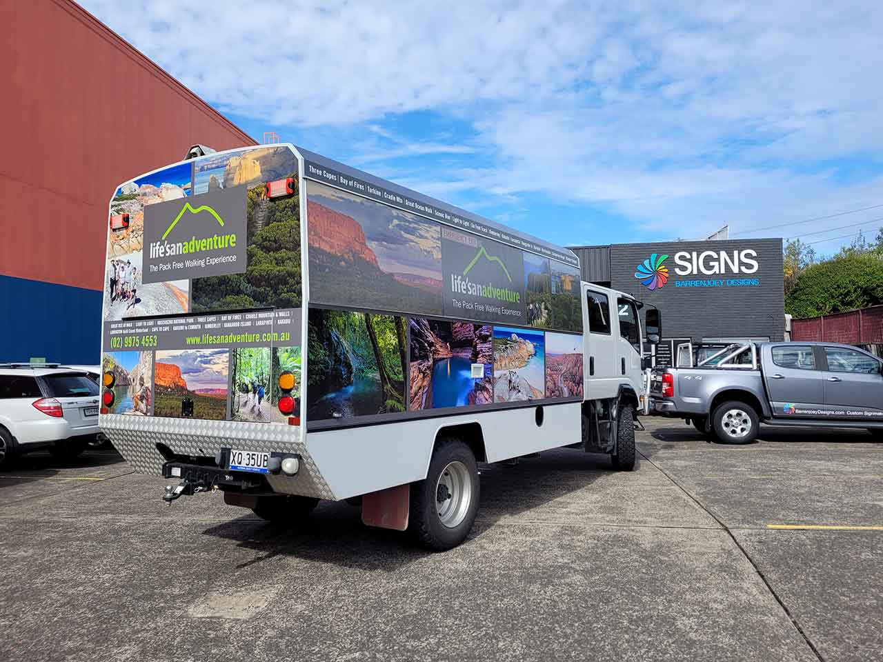 Life's an Adventure truck wrap